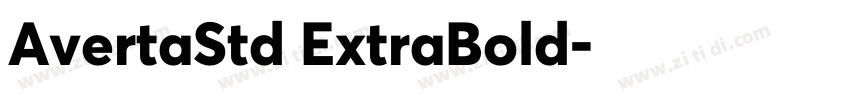 AvertaStd ExtraBold字体转换